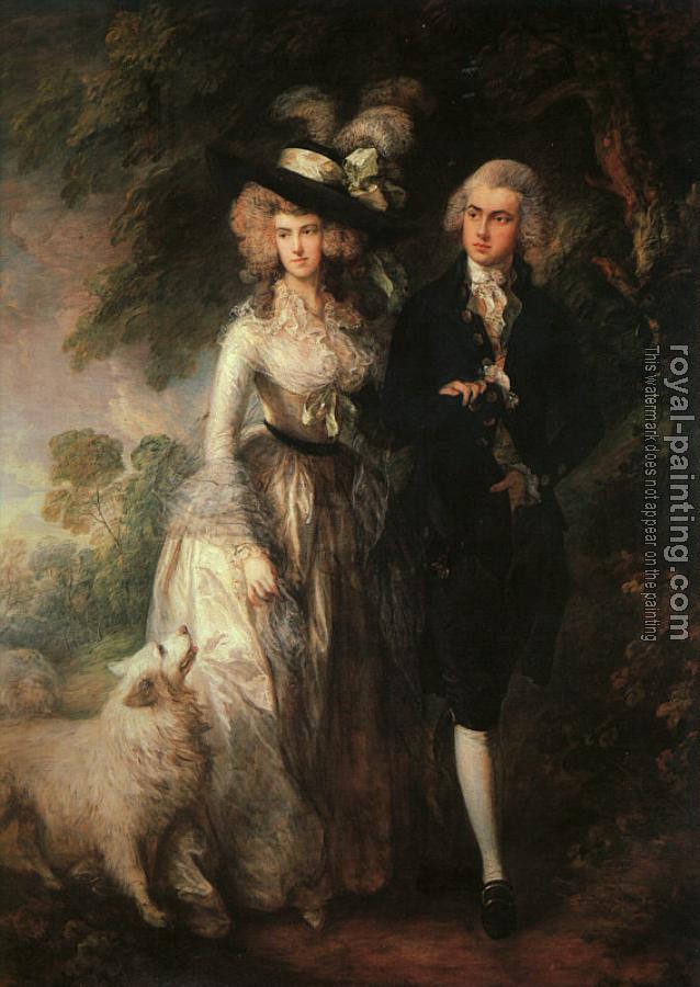 Thomas Gainsborough : Mr and Mrs William Hallett (The Morning Walk)